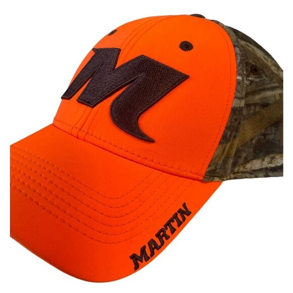 Martin Blaze Orange & Camo Adjustable Hat Snapback The Game - Picture 2 of 7